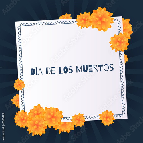 Dia de muertos Day of the dead background.
