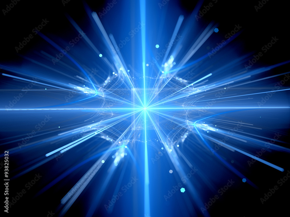 Obraz premium Fission in large hadron collider