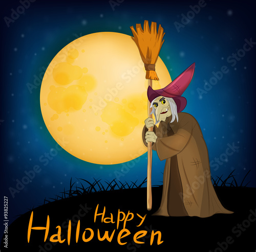 Witch. Vector
