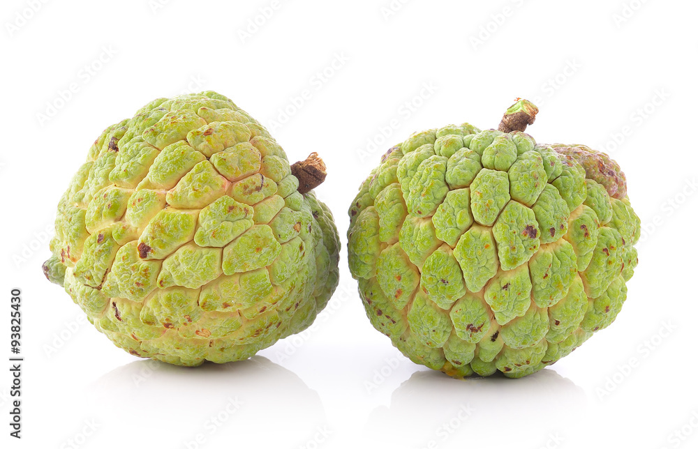 Fototapeta premium custard apple on white background