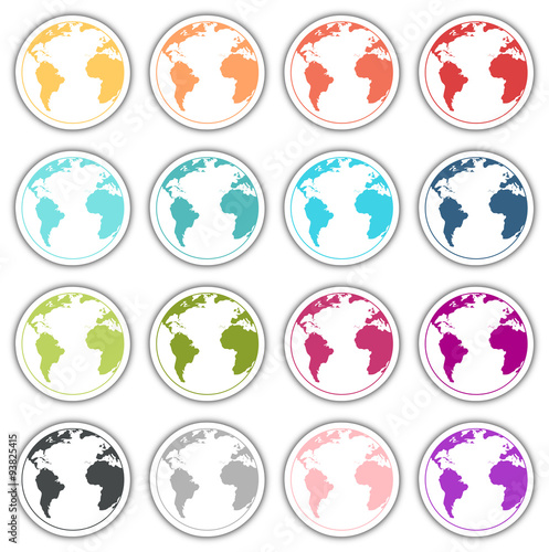 icône globe terrestre