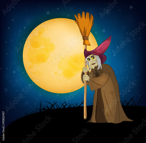 Witch. Vector