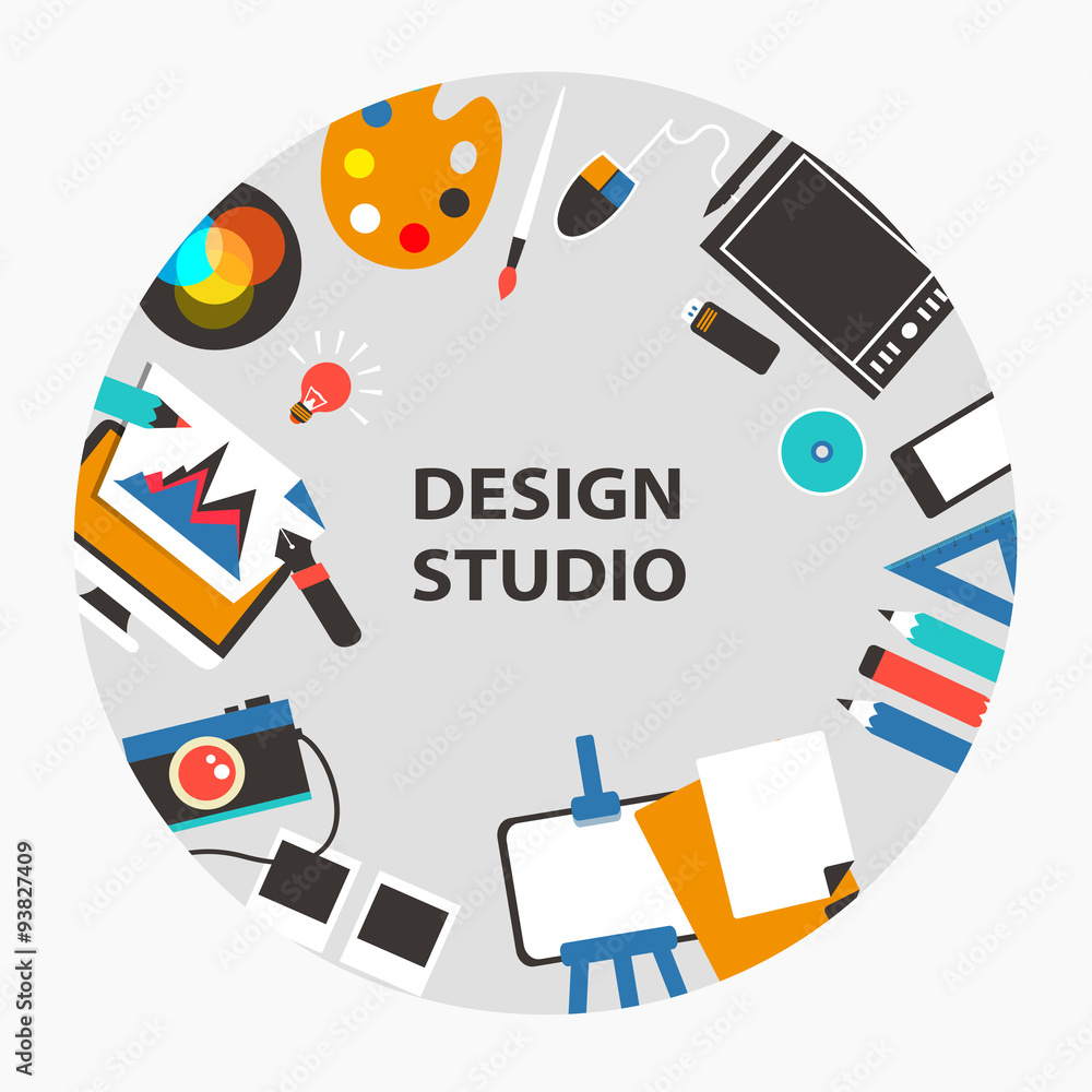 Design studio emblem.