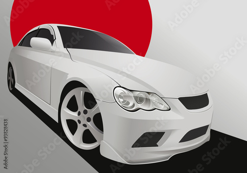 Tuning car in body kit