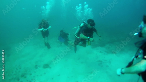 Wallpaper Mural Scuba divers bottom Mexico Pacific Ocean HD 0016 Torontodigital.ca