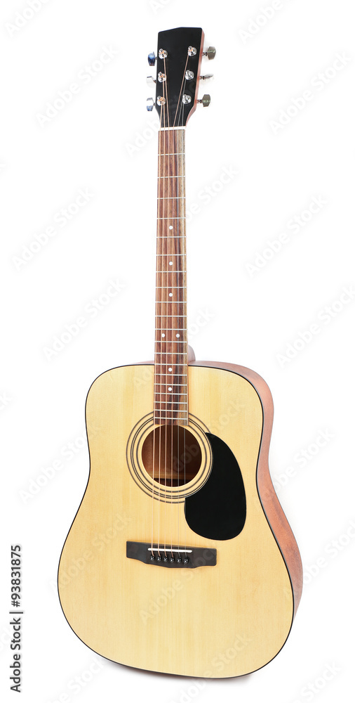 Guitar isolated on white
