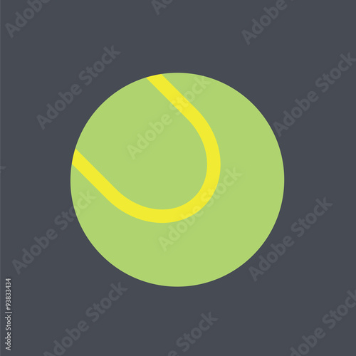 Tennis ball icon. Sports icon.