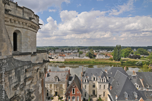 Amboise  e la Loira dal castello - Francia photo