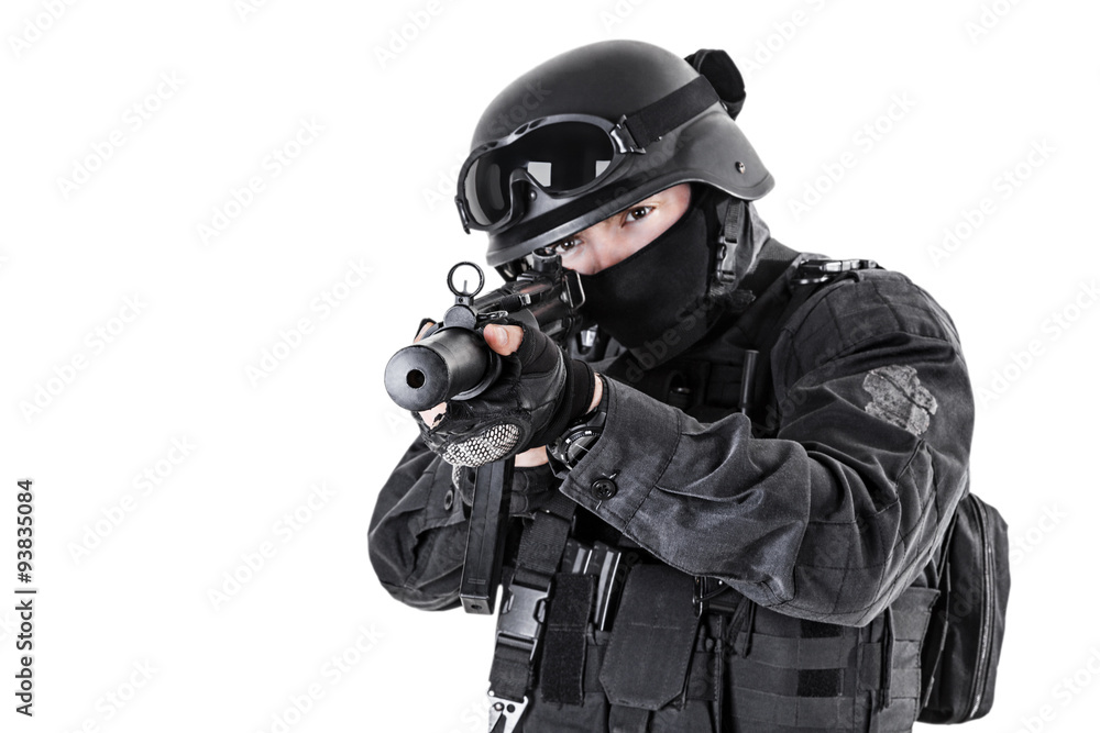 SWAT police officer SWAT police officer