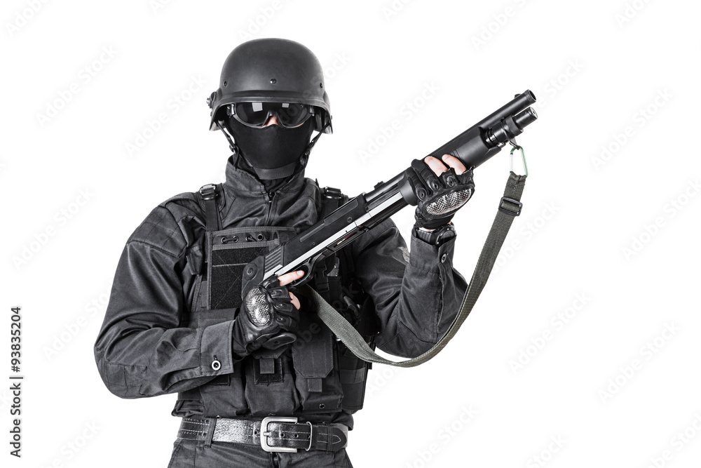 police officer with shotgun police officer with shotgun
