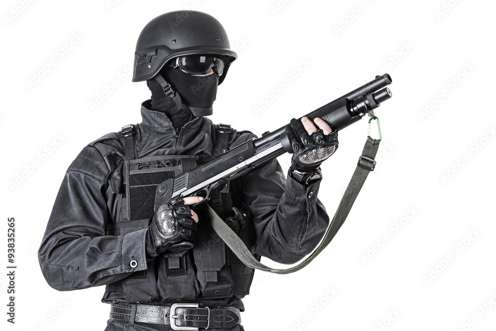 police officer with shotgun police officer with shotgun