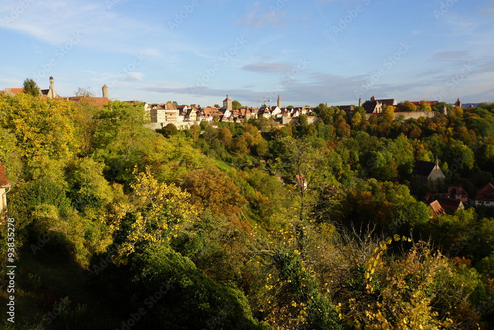 Panoramablick vom Burggarten zum südlichen Teil der Stadt