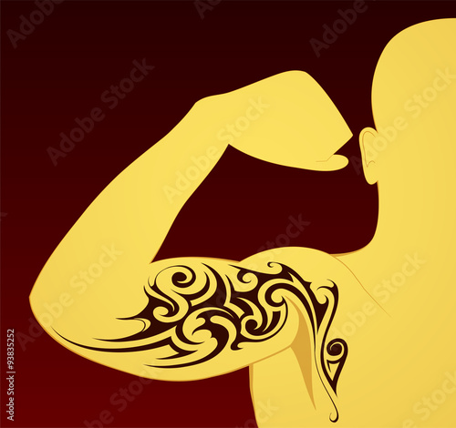 Tribal tattoo template