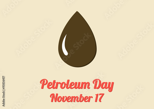 Poster for Petroleum Day (November 17)