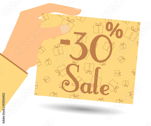 Fotografía Discount coupons in hand
