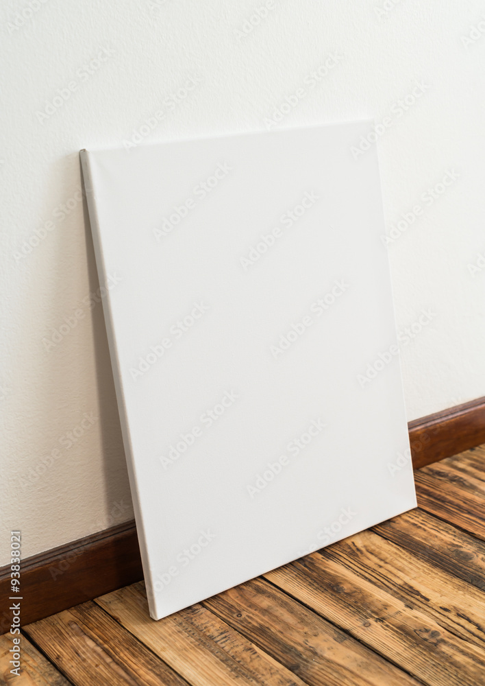White canvas on walll White canvas on walll