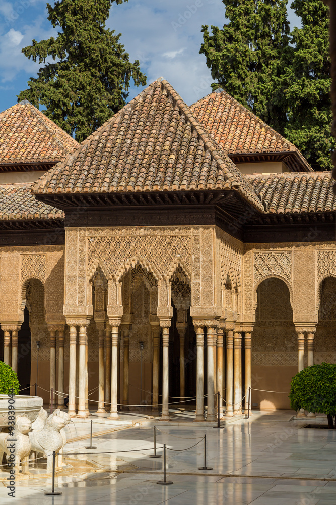 Les splendeurs de l'Alhambra à Grenade en Andalousie.