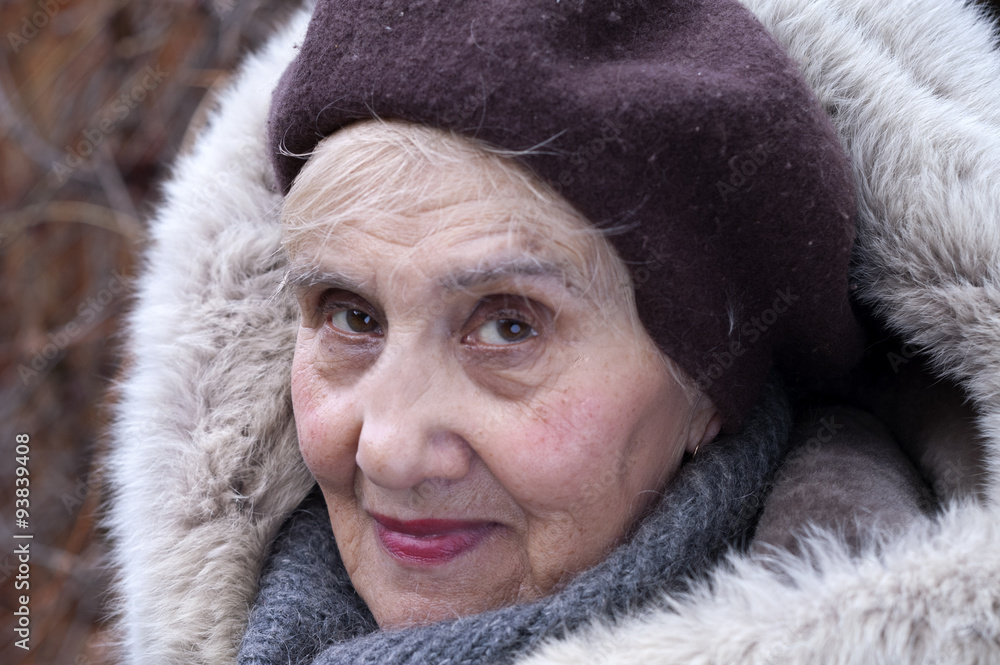 Senior In Fur Hood Senior In Fur Hood