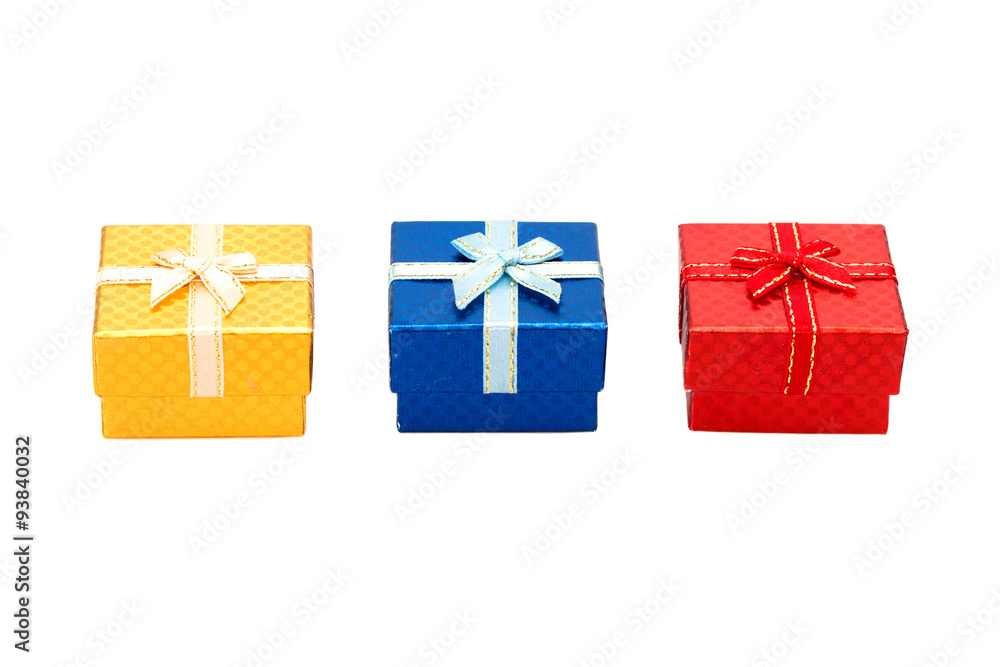 Set of gift box on white background. Set of gift box on white background.
