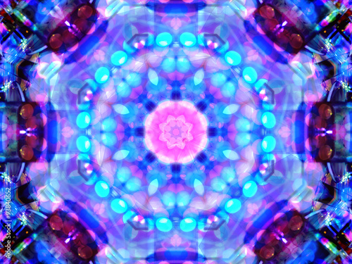 Light blue kaleidoscope background