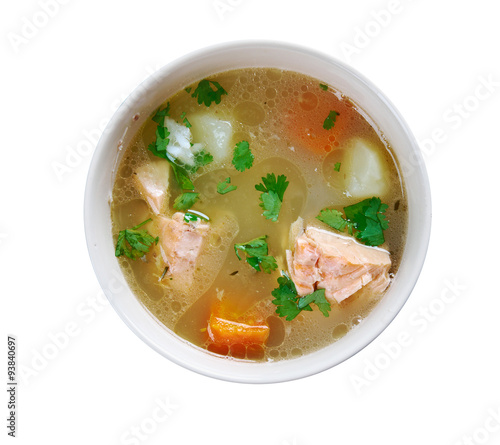Uzbek fish soup