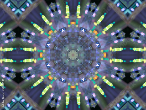 Pattern of kaleidoscope abstract grey pattern
