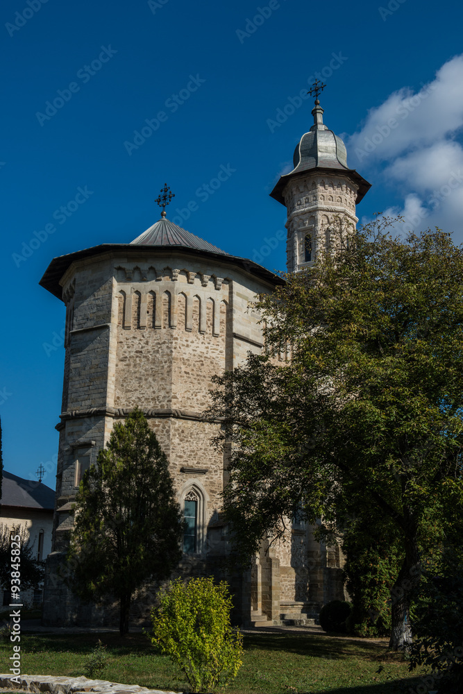 Vertical front view of Dragomirna monastery Vertical front view of Dragomirna monastery