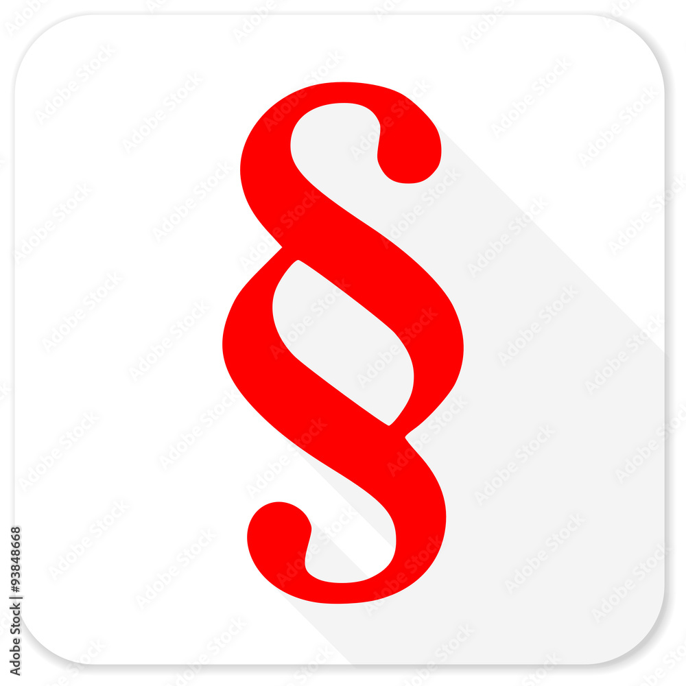 paragraph red flat icon with long shadow on white background paragraph red flat icon with long shadow on white background