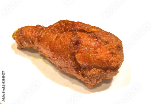 Crispy Fried Chicken on White Background