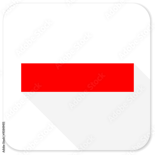 minus red flat icon with long shadow on white background Free Download minus red flat icon with long shadow on white background - GFXLoad