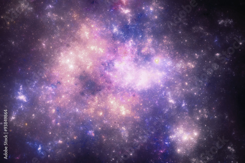 Fototapeta Naklejka Na Ścianę i Meble -  Dark deep space starfield