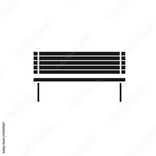 Vector icon bench
