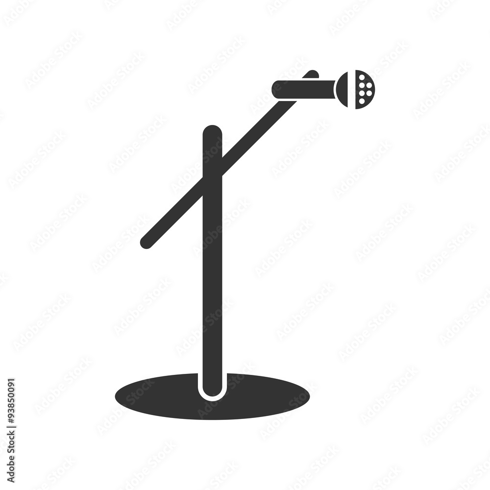 Vector icon microphone theater Vector icon microphone theater