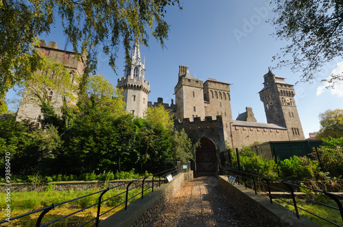 Cardiff Castle west view