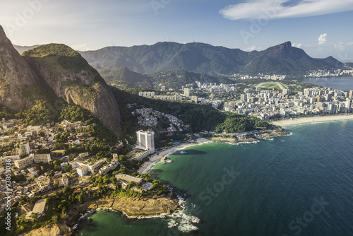 Aerial view of Ipanema Beach in Rio de Janeiro