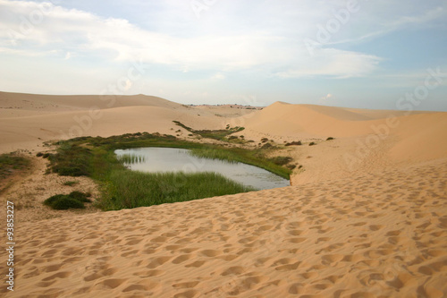 small lake in the dunes
 photo