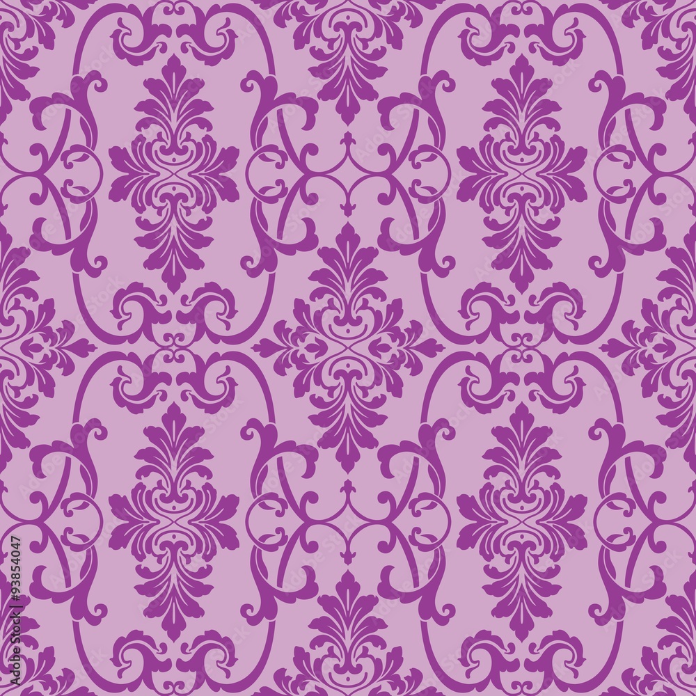 Pink Ornamental Seamless Pattern