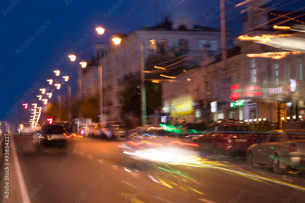 Background blur city street