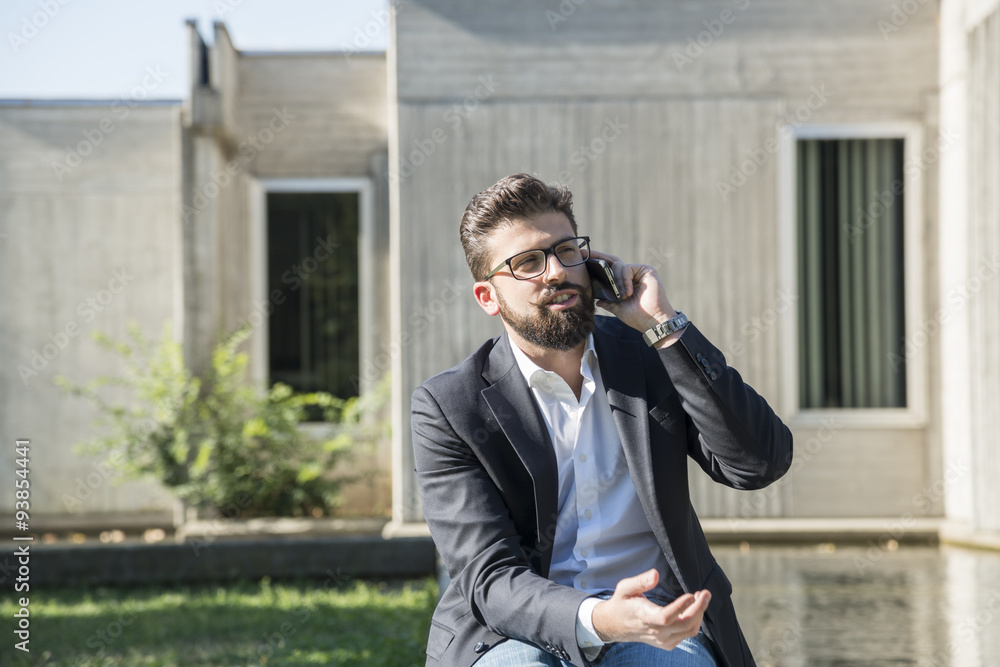 speaking at the phone speaking at the phone