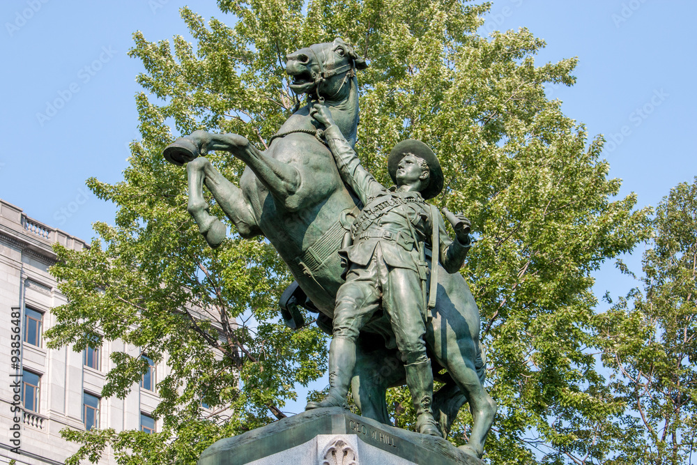Boer War Memorial Dorchester Square in Downtown Montreal Québec Canada