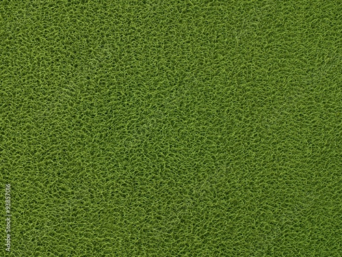 Texture Background of The Green Plastic Doormat