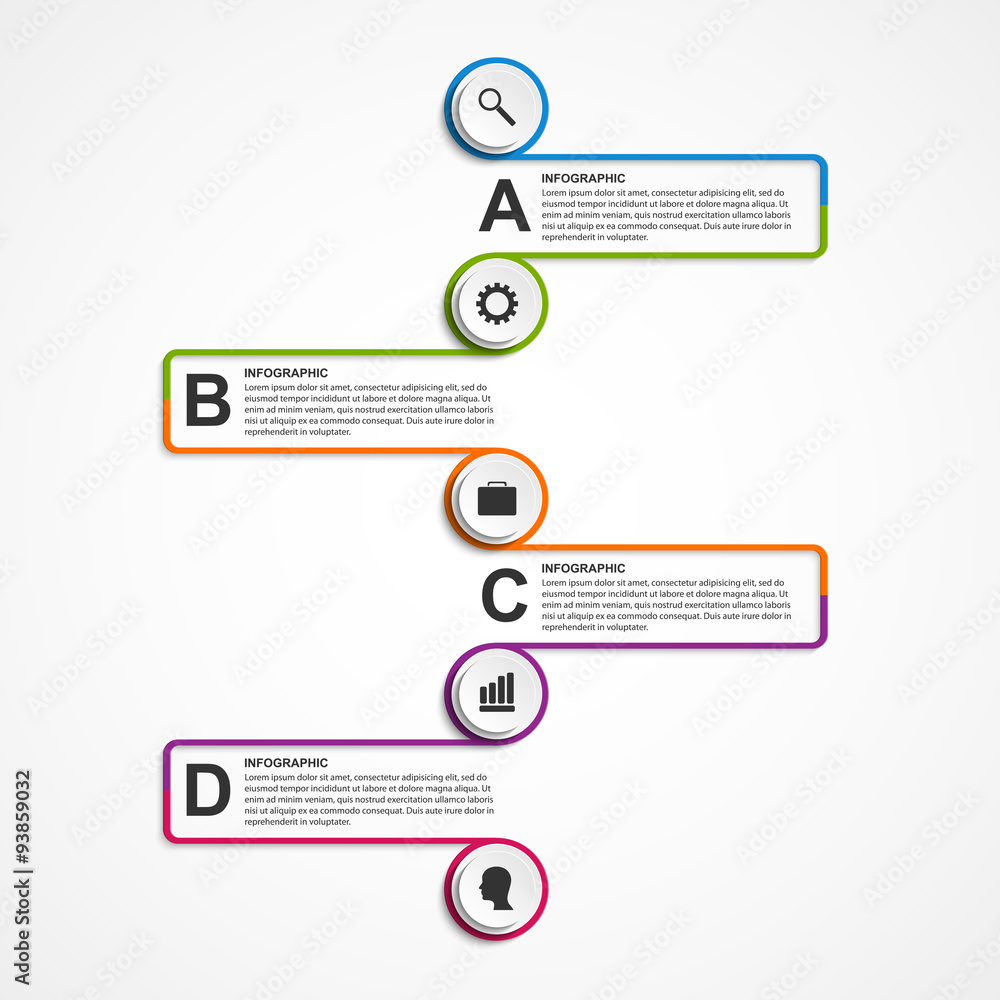 Abstract business options infographics template. Abstract business options infographics template.