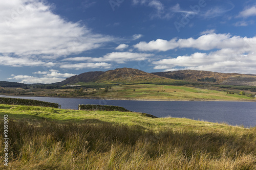 Clatteringshaws Loch from Slopes of Benniguinea