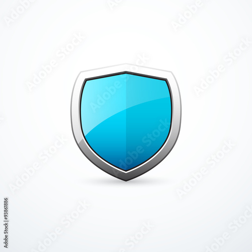 Vector blue shield