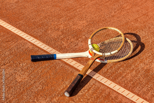 tennis vintage rackets © Vaceslav Romanov
