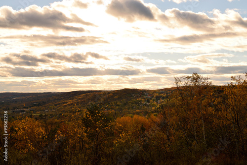 View of Duluth Hillside in Fall