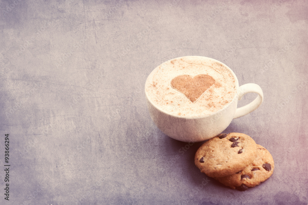 cappuccino and gingerbread cappuccino and gingerbread