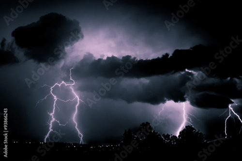 Storming during the night 