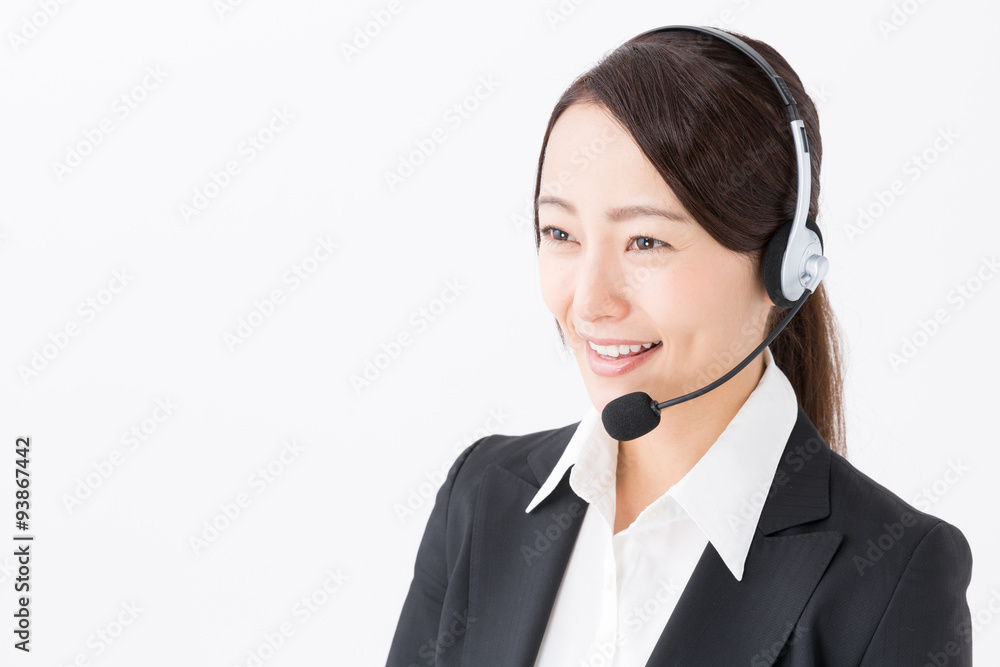 portrait of asian businesswoman on white background portrait of asian businesswoman on white background