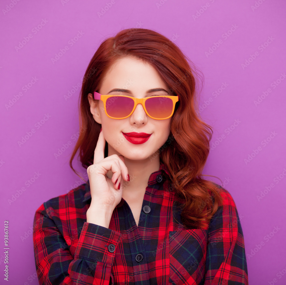 Girl in sunglasses Girl in sunglasses